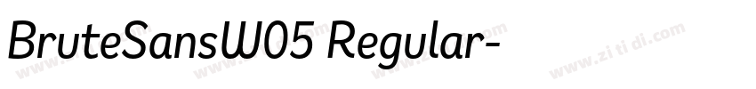 BruteSansW05 Regular字体转换